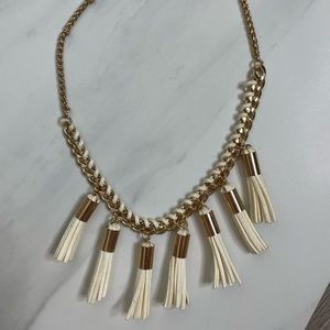 Leather Tassel Necklace